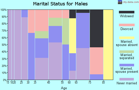 Pineview marital status for males