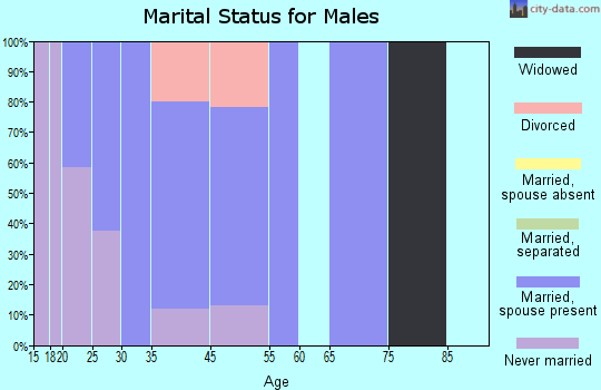 Plainville marital status for males
