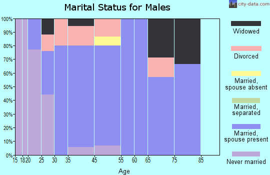 Preston marital status for males