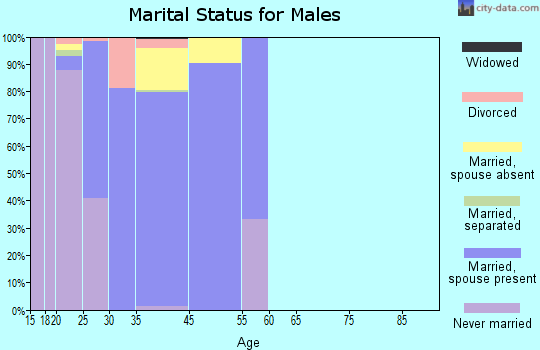 Robins AFB marital status for males