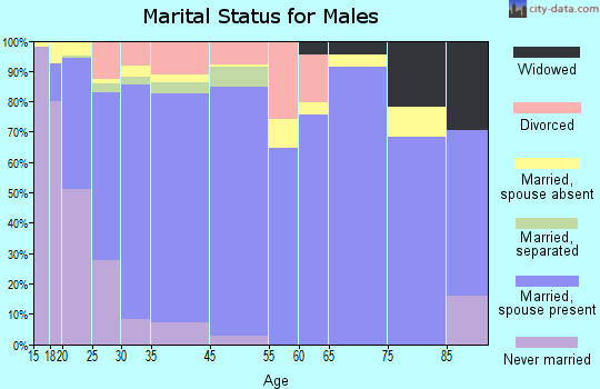 St. Marys marital status for males