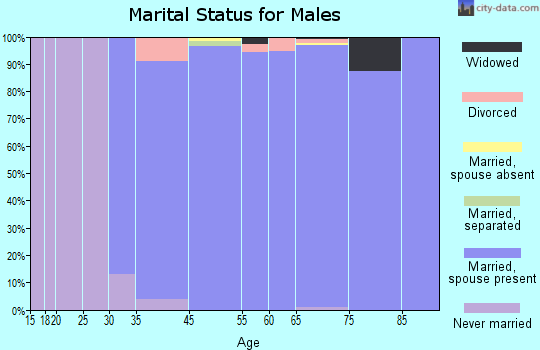 Skidaway Island marital status for males