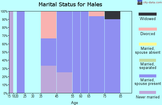 Sky Valley marital status for males