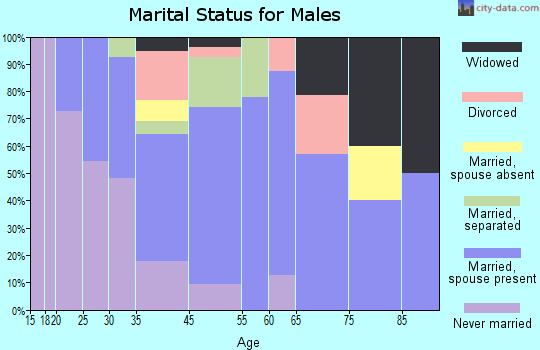 Smithville marital status for males