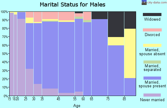 Snellville marital status for males