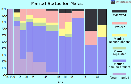 Summerville marital status for males