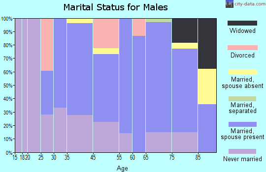 Sylvania marital status for males