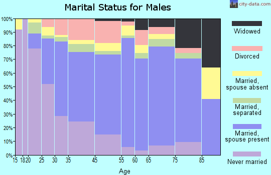 Thomasville marital status for males