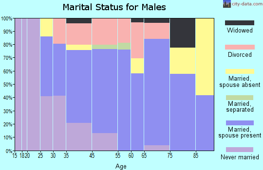 Tybee Island marital status for males