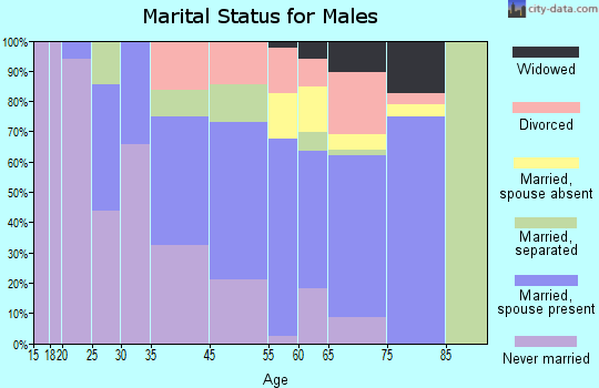 Warrenton marital status for males