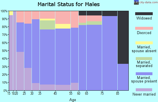 Vincent marital status for males