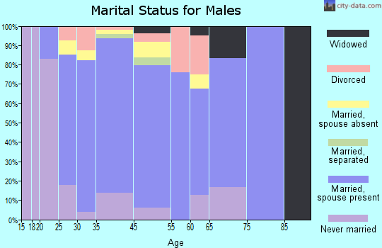 Watkinsville marital status for males