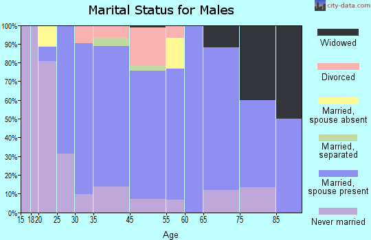 Winterville marital status for males