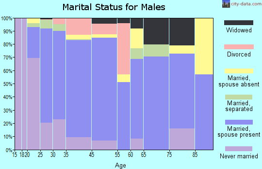 Woodstock marital status for males