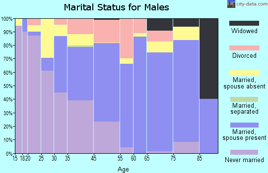 Honaunau-Napoopoo marital status for males