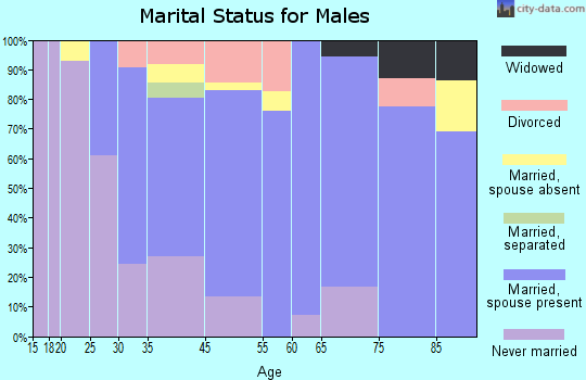 Lanai City marital status for males