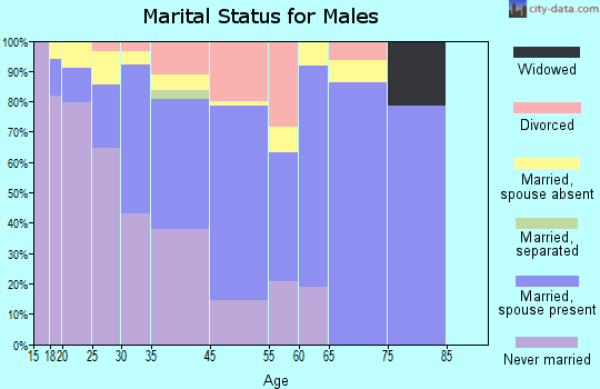 Napili-Honokowai marital status for males