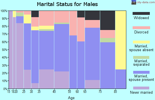 Wetumpka marital status for males