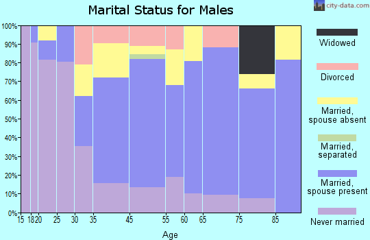 Whitmore Village marital status for males