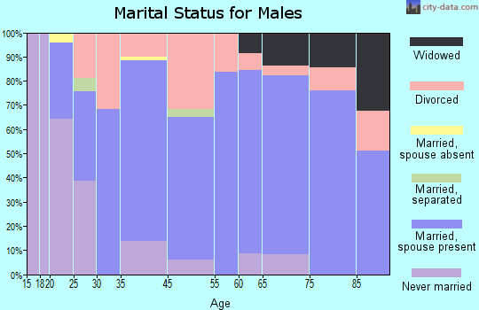 Buhl marital status for males