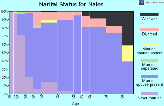 Chubbuck marital status for males