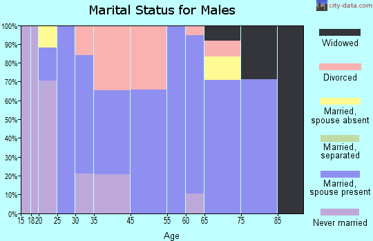 Clark Fork marital status for males
