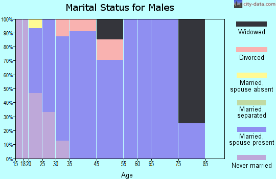 Dayton marital status for males