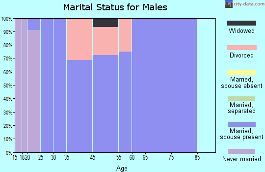 Declo marital status for males