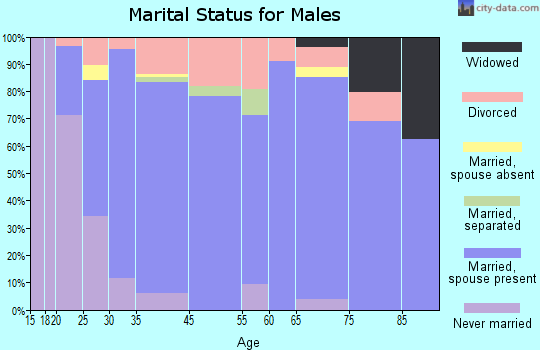 Glenns Ferry marital status for males