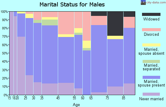 Homedale marital status for males