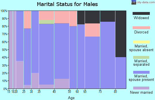 Inkom marital status for males