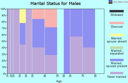 Akiak marital status for males