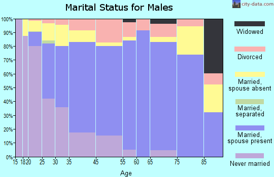 Moscow marital status for males