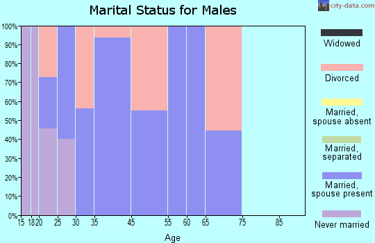 Onaway marital status for males
