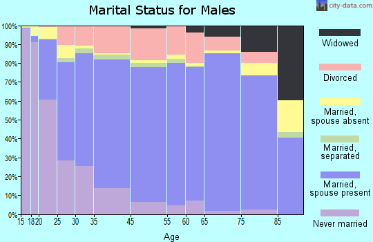 Pocatello marital status for males