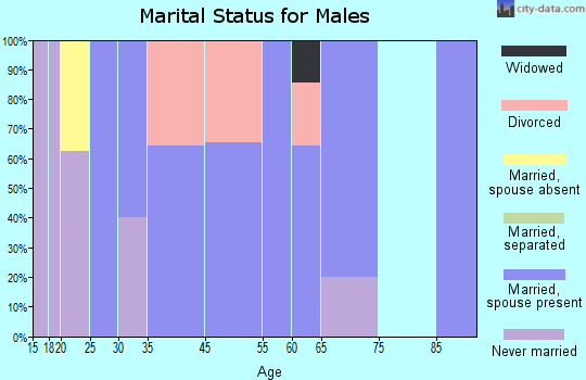Stites marital status for males
