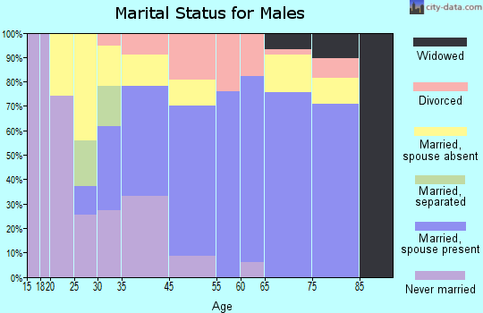 Sun Valley marital status for males