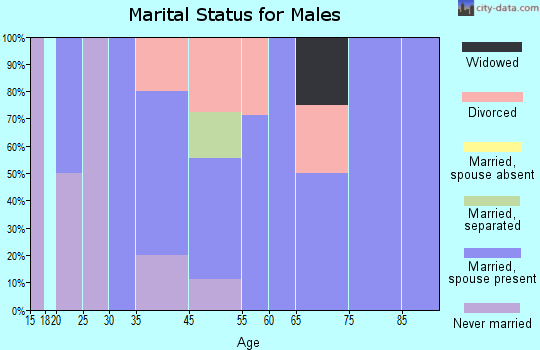 Swan Valley marital status for males