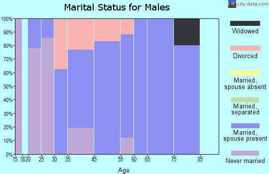 Weippe marital status for males