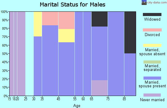 Worley marital status for males