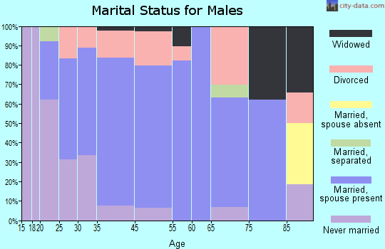 Abingdon marital status for males