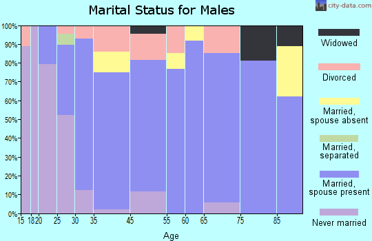 Aledo marital status for males