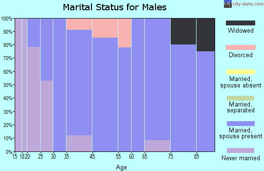 Altona marital status for males