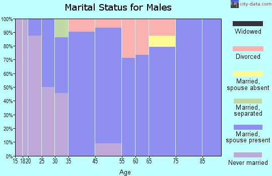 Andover marital status for males