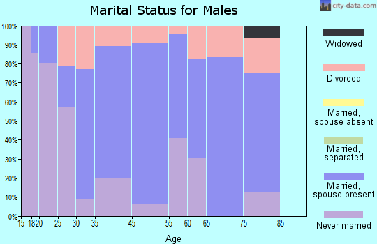 Aroma Park marital status for males