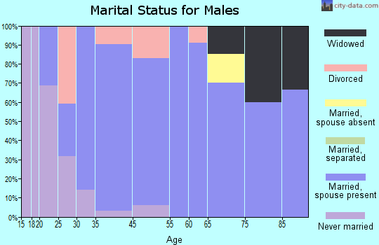 Ashmore marital status for males