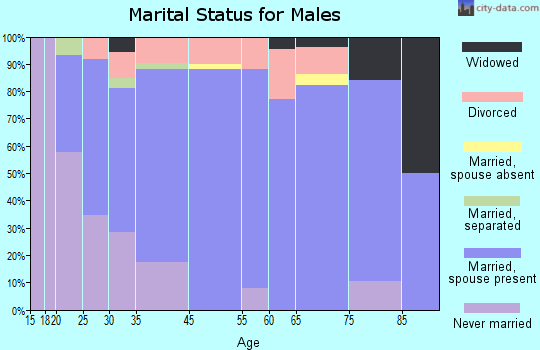 Atlanta marital status for males