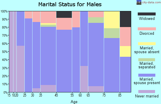 Auburn marital status for males