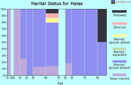 Bay View Gardens marital status for males