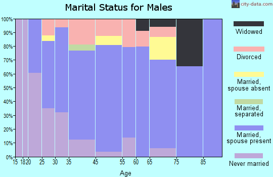 Bellevue marital status for males